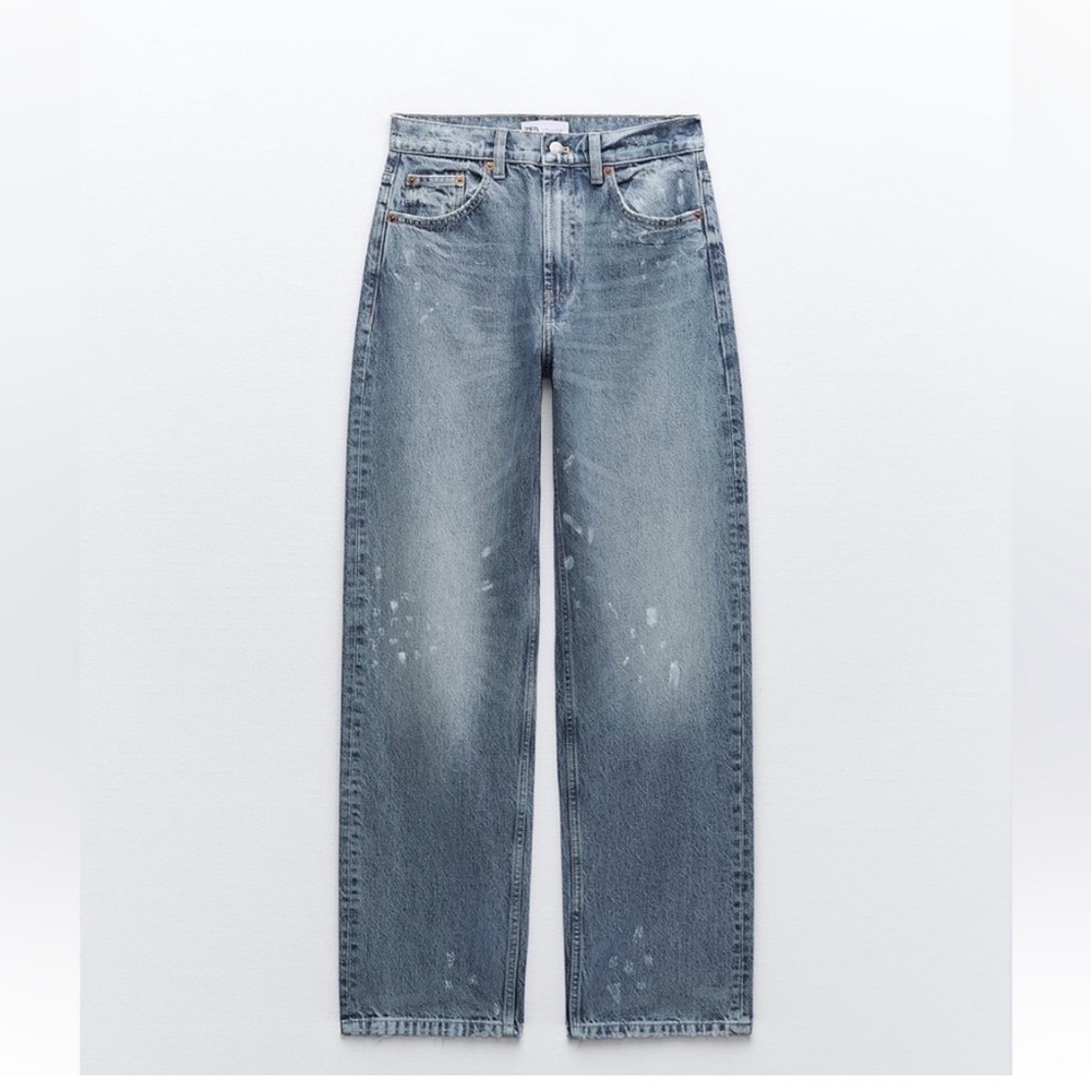 ZARA Mid-rise Baggy Jeans